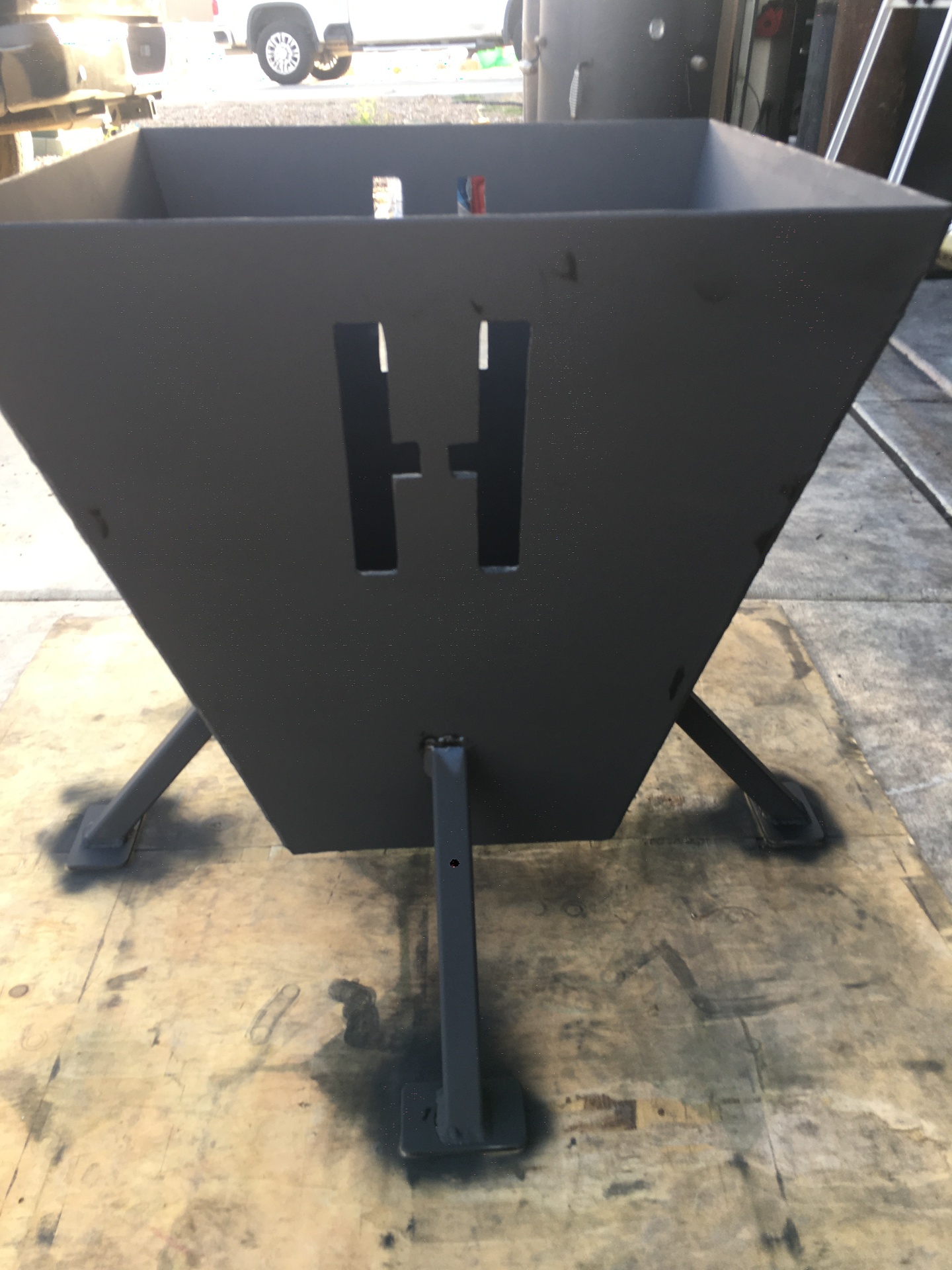 Martin's finished steel fire pit